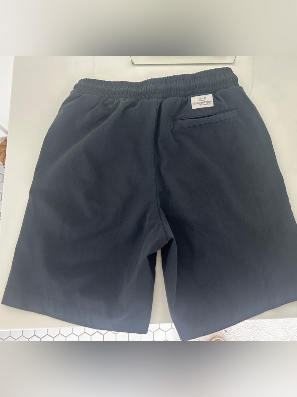 Vineyard Vines Boys Navy Performance Elastic Waist Shorts